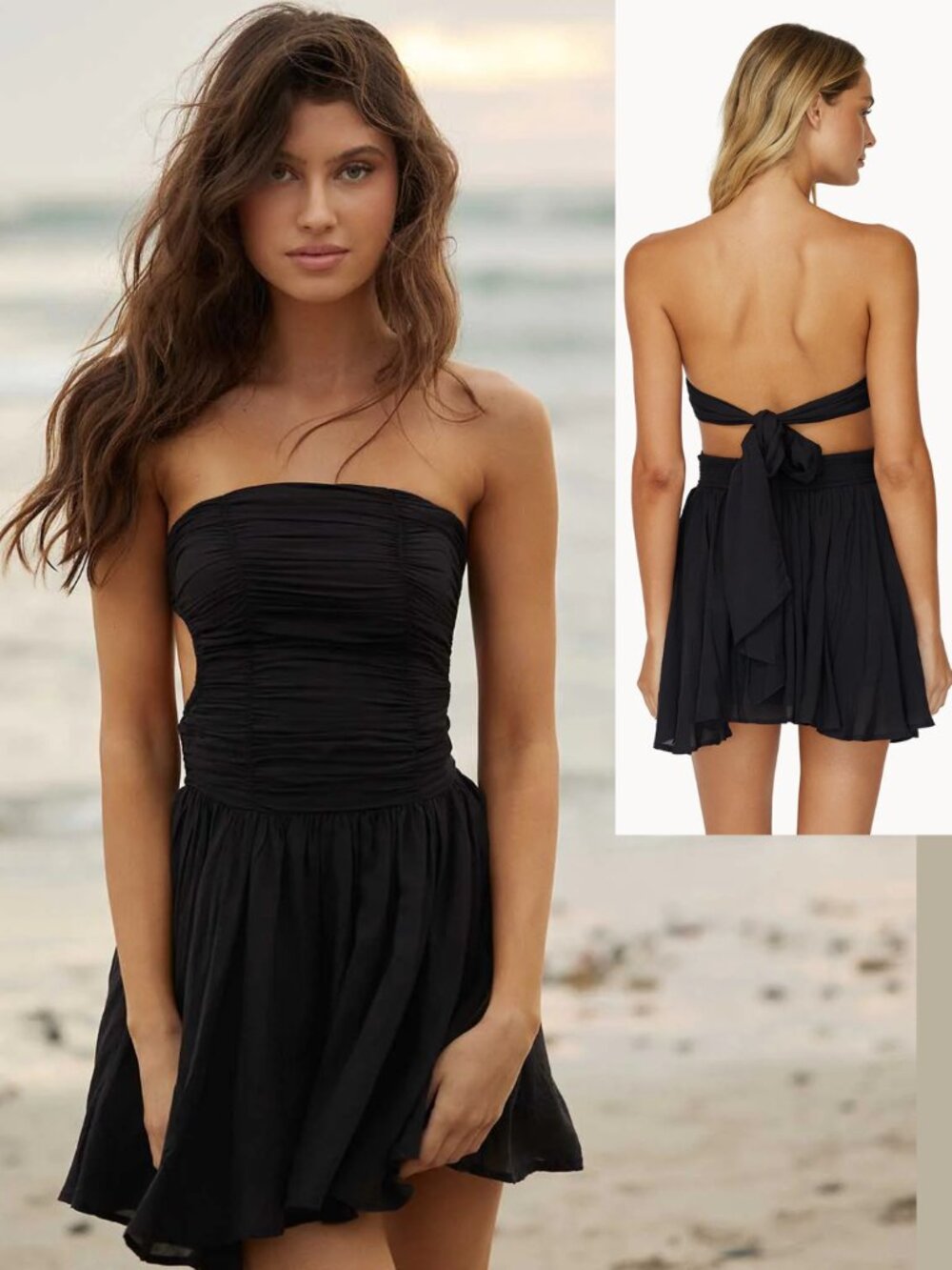 PQ Swim Midnight Skye Dress in Midnight Black